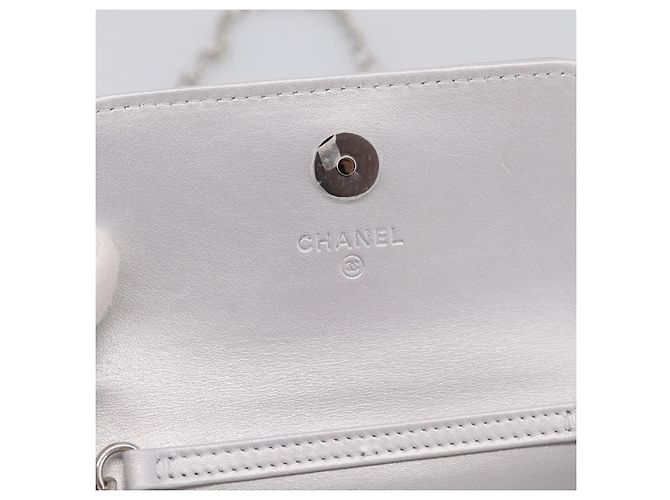 Borsa a tracolla CHANEL Matelasse con catena in pelle d'agnello Navy CC Auth 196832SAM Blu navy - vista 10
