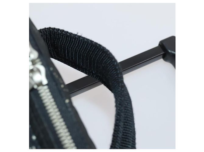 CHANEL Travel Line Carry Case Nylon Black Silver CC Auth bs36561 Nero Argento - vista 17