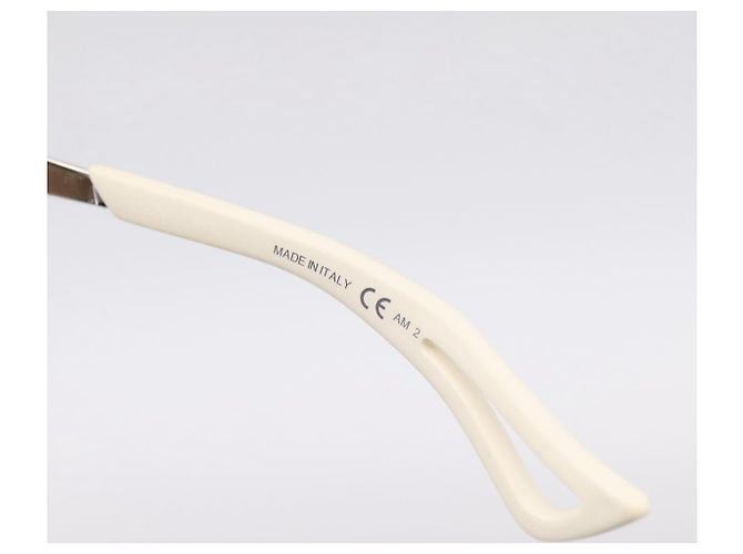 Gafas de sol Christian Dior Plástico Blanco Plata Auth BA15031 - vista 10