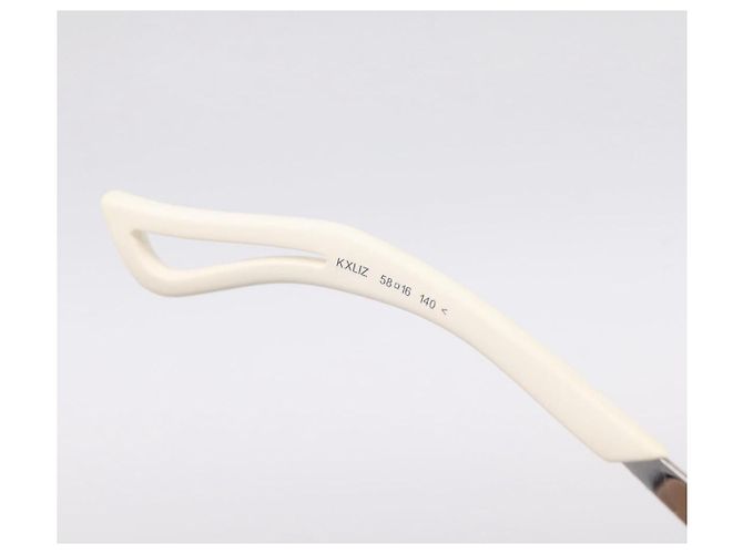 Gafas de sol Christian Dior Plástico Blanco Plata Auth BA15031 - vista 11