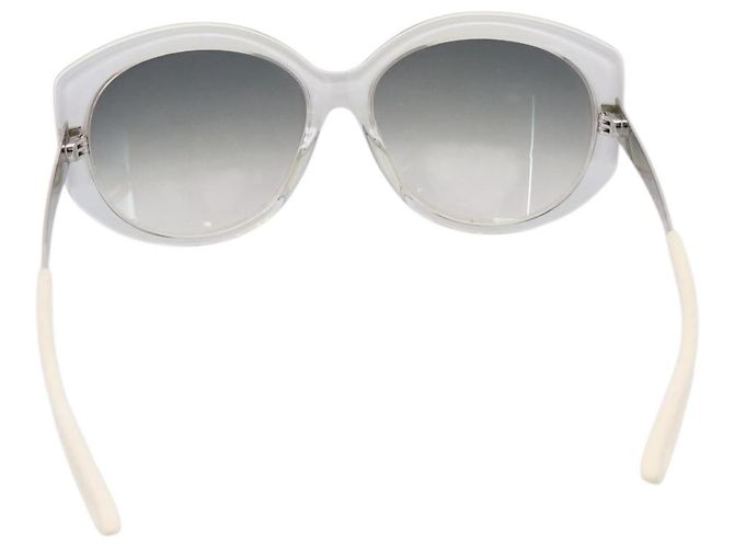Gafas de sol Christian Dior Plástico Blanco Plata Auth BA15031 - vista 2