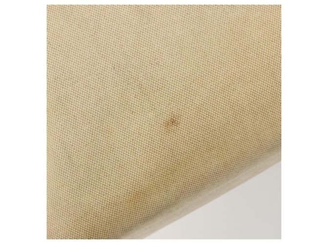 Hermès Borsa Boston HERMES Victoria 50 Canvas Beige Brown Auth BA14733 Marrone - vista 8