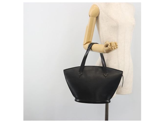LOUIS VUITTON Epi Saint Jacques Shopping Bag Black M52272 LV Auth 195076 Nero - vista 23