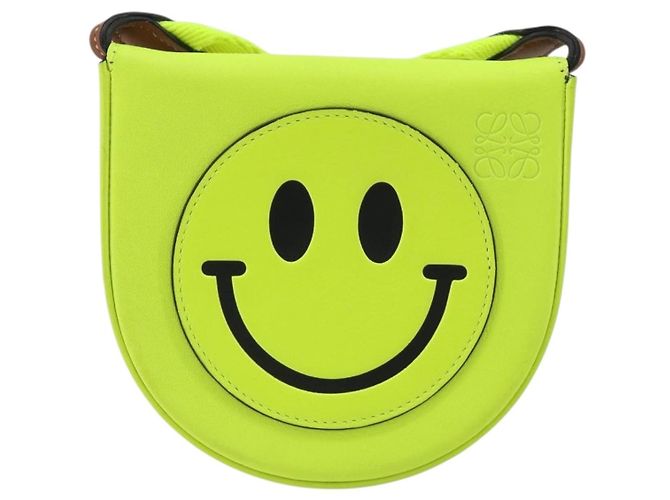 Borsa a tracolla LOEWE in pelle gialla Auth 195561A Giallo - vista 13