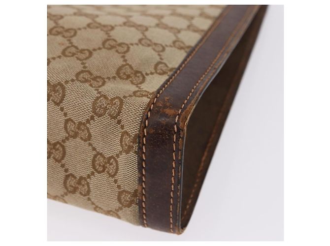 Borsa GUCCI GG Canvas Beige Auth 196557 - vista 14