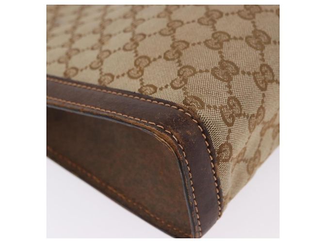 Borsa GUCCI GG Canvas Beige Auth 196557 - vista 15