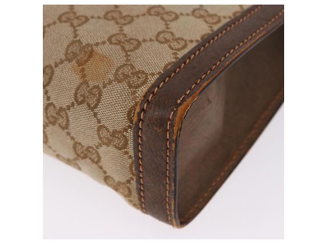Borsa GUCCI GG Canvas Beige Auth 196557 - vista 16