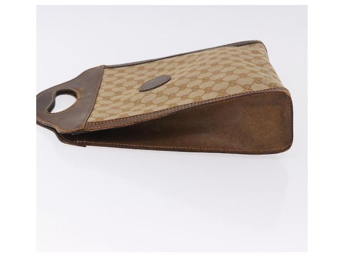 Borsa GUCCI GG Canvas Beige Auth 196557 - vista 4