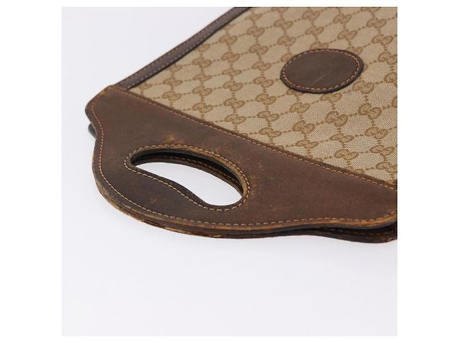 Borsa GUCCI GG Canvas Beige Auth 196557 - vista 6