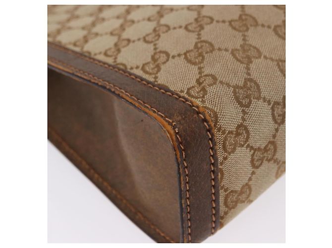 Borsa GUCCI GG Canvas Beige Auth 196557 - vista 9