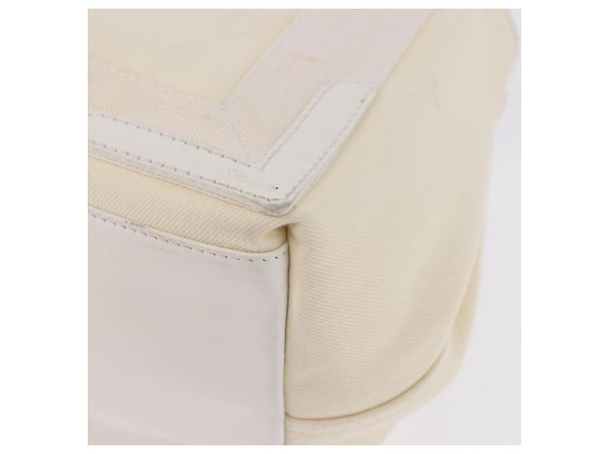 Borsa a mano BALENCIAGA Navy Cabas Canvas Ivory Silver 339933 Auth 195989A Argento Crudo - vista 16