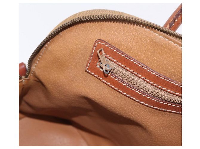 Céline Borsa a mano CELINE Macadam Canvas PVC Leather 2way Brown Gold Auth ka5664 Marrone D'oro - vista 23