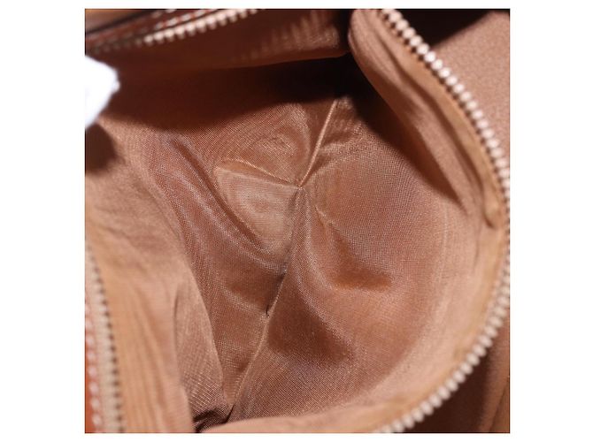 Céline Borsa a mano CELINE Macadam Canvas PVC Leather 2way Brown Gold Auth ka5664 Marrone D'oro - vista 24