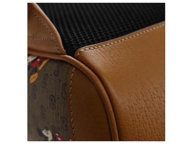 Zaino GUCCI Micro GG Supreme Disney PVC Beige Gold 552884 Auth 192557SM - vista 19