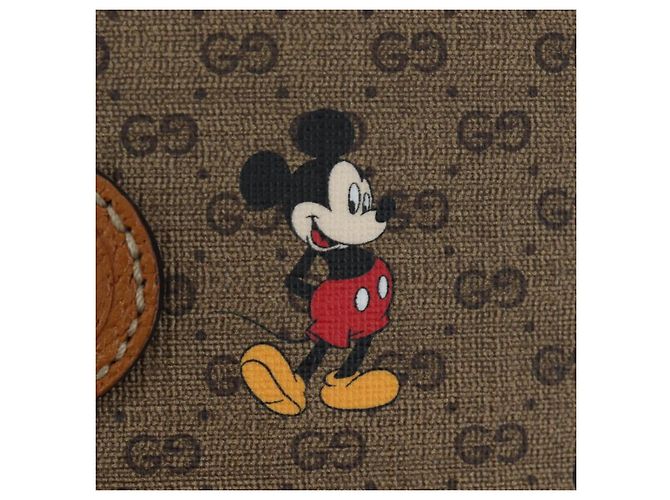 Zaino GUCCI Micro GG Supreme Disney PVC Beige Gold 552884 Auth 192557SM - vista 21
