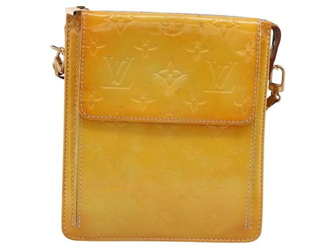 LOUIS VUITTON Monogram Vernis Motto Accessory Pouch Gris M91030 LV Auth BA14981 - vista 13
