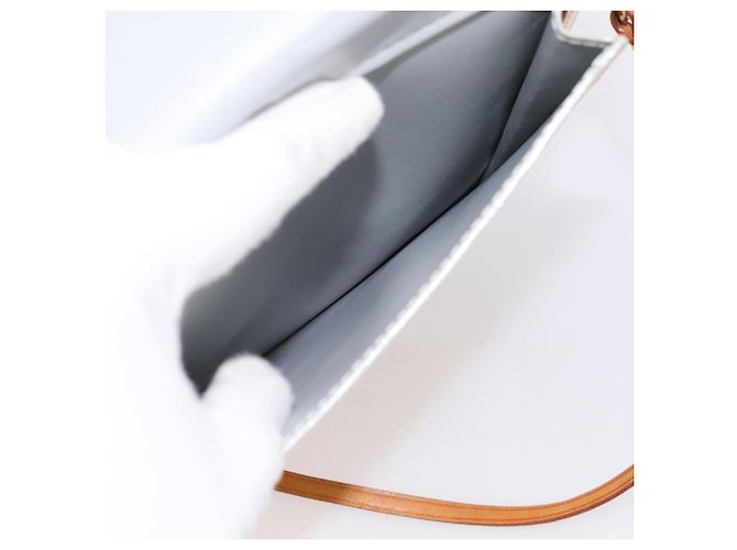 LOUIS VUITTON Monogram Vernis Motto Accessory Pouch Gris M91030 LV Auth BA14981 - vista 20