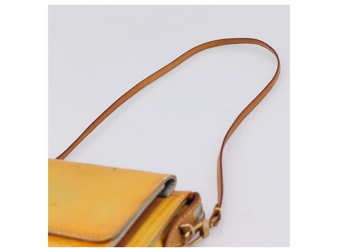 LOUIS VUITTON Monogram Vernis Motto Accessory Pouch Gris M91030 LV Auth BA14981 - vista 8