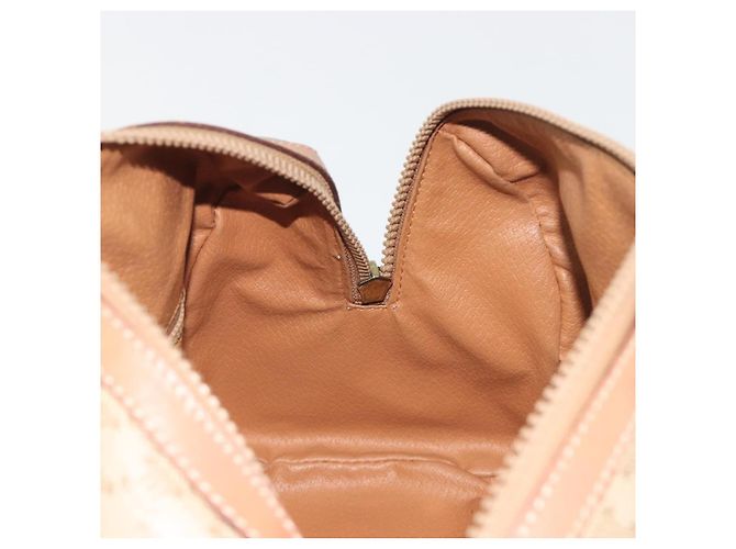 Céline CELINE Macadam Boston Bag PVC Leather Beige Gold Tone Auth 196127 - view 20