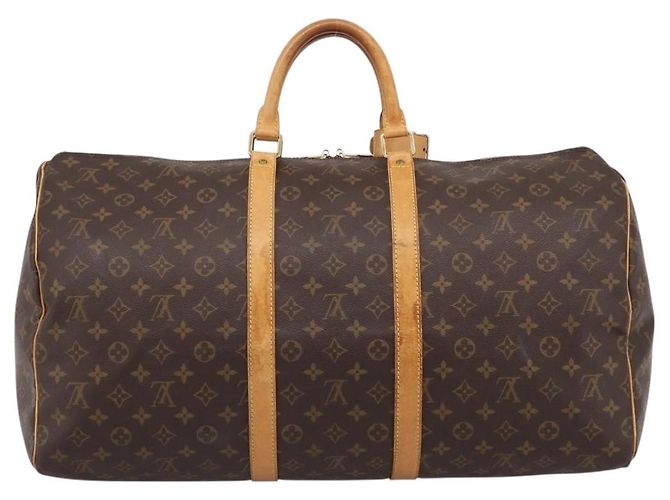 LOUIS VUITTON Monogram Keepall 55 Boston Bag M41424 LV Auth ka5608 Monogramma - vista 2
