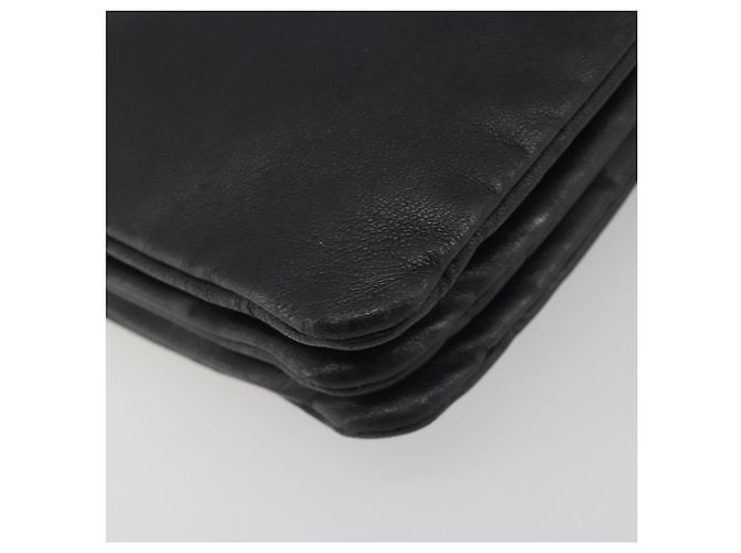Céline Borsa a tracolla CELINE Trio in pelle nera e oro Auth 195660 Nero D'oro - vista 14