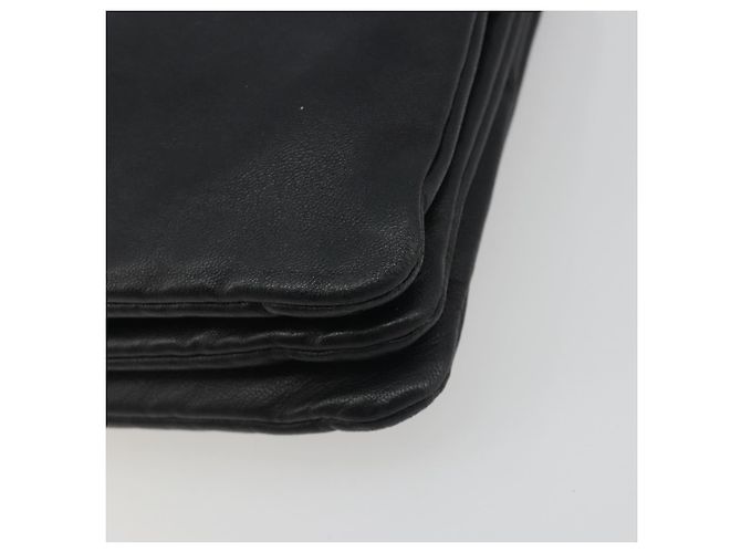 Céline Borsa a tracolla CELINE Trio in pelle nera e oro Auth 195660 Nero D'oro - vista 15