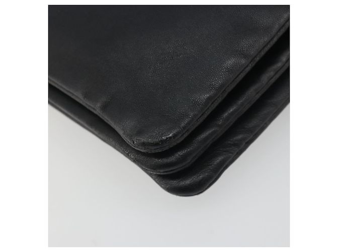 Céline Borsa a tracolla CELINE Trio in pelle nera e oro Auth 195660 Nero D'oro - vista 16