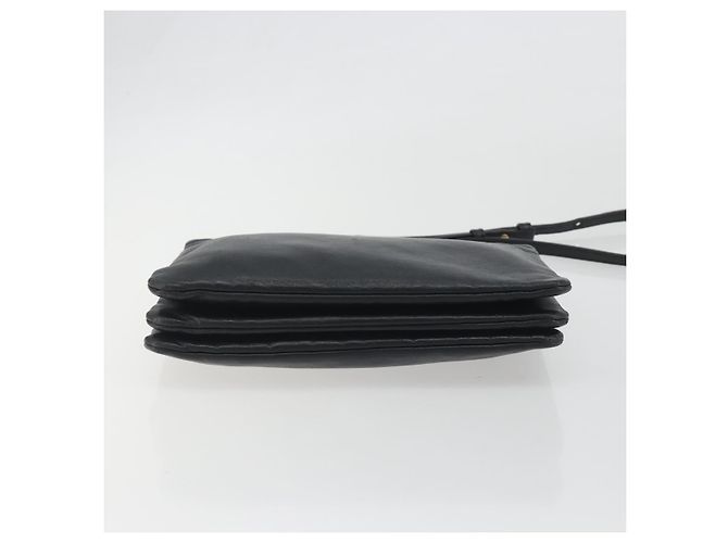 Céline Borsa a tracolla CELINE Trio in pelle nera e oro Auth 195660 Nero D'oro - vista 5