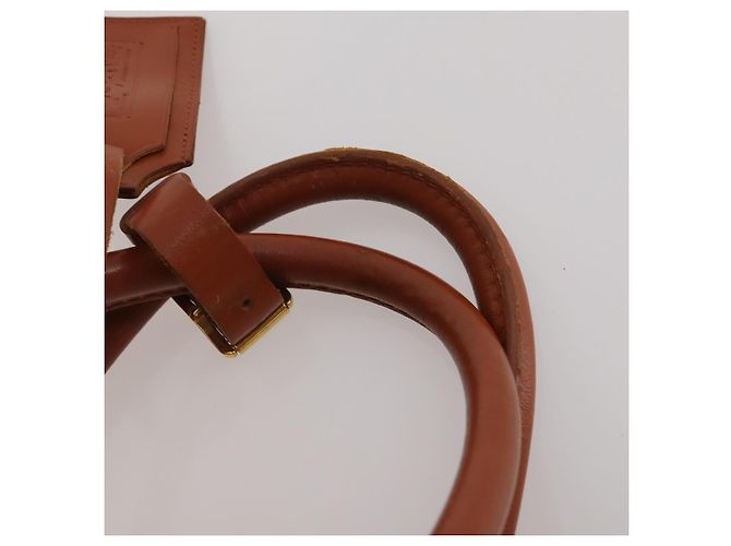 Borsa Boston MCM Logogram Vicetos PVC Leather 2way Brown Gold Auth ki6754 Marrone D'oro - vista 14