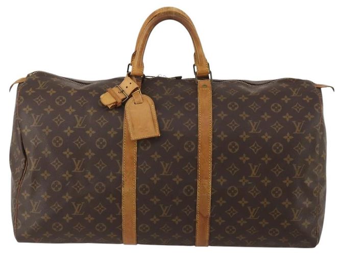 LOUIS VUITTON Monogram Keepall 55 Boston Bag M41424 LV Auth ar14101 Monogramma - vista 13