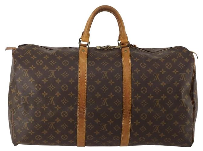LOUIS VUITTON Monogram Keepall 55 Boston Bag M41424 LV Auth ar14101 Monogramma - vista 2