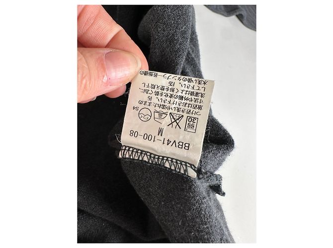 Vintage Burberry Herren-Baumwoll-Langarm-Poloshirt Anthrazit M Anthrazitgrau - Ansicht 13