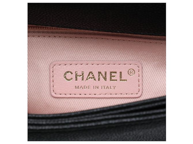 Borsa a tracolla Chanel Paris Cuba Medium Quilted Caviar Thread Around Flap Nera Nero - vista 5