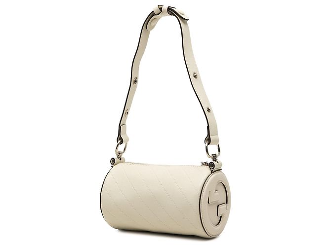Borsa a tracolla Mini Blondie Gucci in vitello bianca Bianco - vista 2