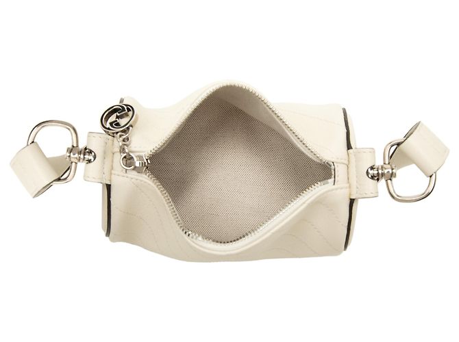 Borsa a tracolla Mini Blondie Gucci in vitello bianca Bianco - vista 4