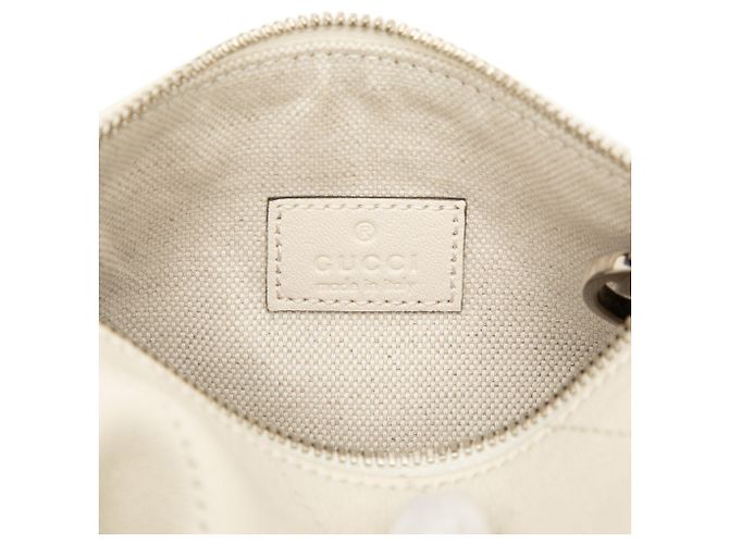 Borsa a tracolla Mini Blondie Gucci in vitello bianca Bianco - vista 5