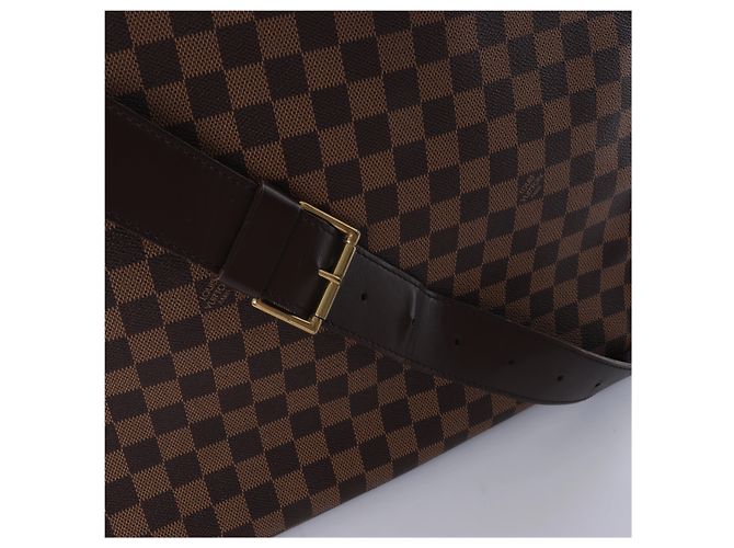 Borsa a tracolla Louis Vuitton Damier Bastille in Brown Rosso - vista 5
