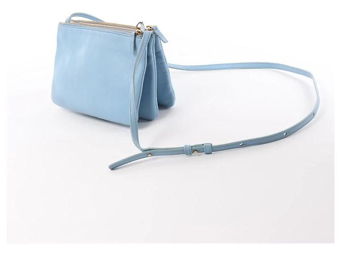 Céline Bolsa Tiracolo Trio Small em couro Celine em Azul Cinza - vista 4