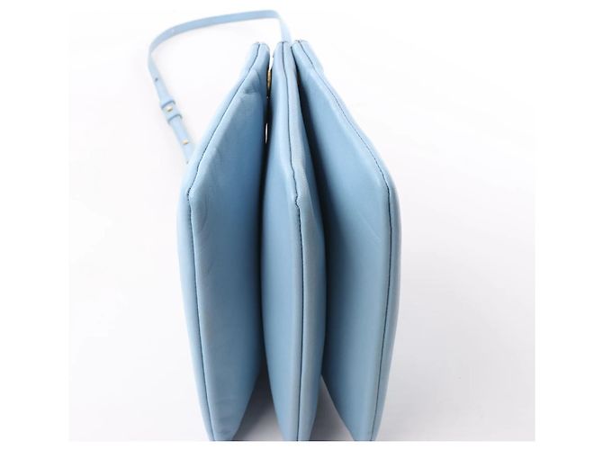 Céline Bolsa Tiracolo Trio Small em couro Celine em Azul Cinza - vista 7