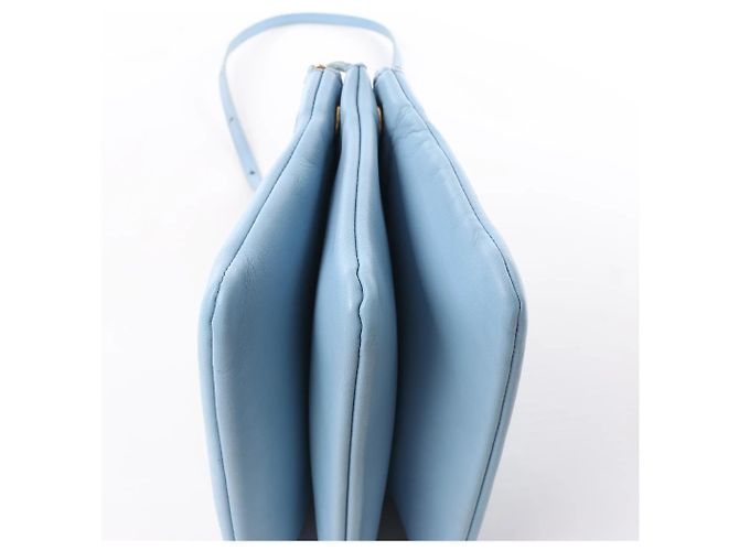 Céline Bolsa Tiracolo Trio Small em couro Celine em Azul Cinza - vista 8