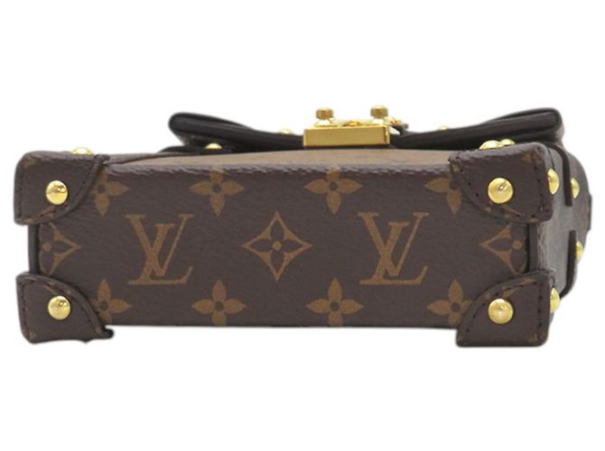 Borsa a tracolla Louis Vuitton Monogram Reverse Pochette Trunk Verticale Marrone - vista 3