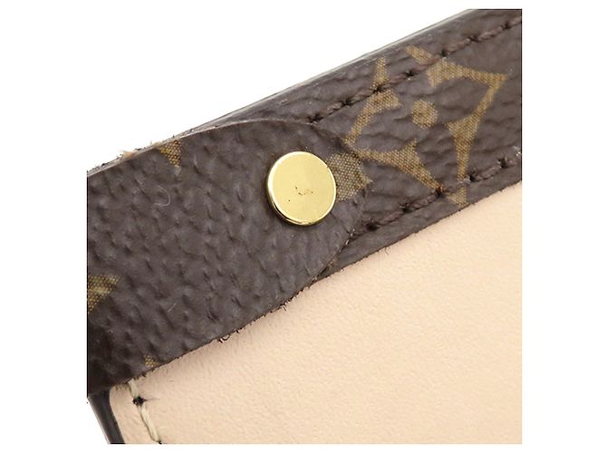 Borsa a tracolla Louis Vuitton Monogram Reverse Pochette Trunk Verticale Marrone - vista 9
