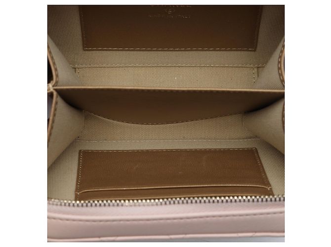 Borsa Camera Chanel CC Quilted Lambskin Pearl Crush Marrone - vista 4