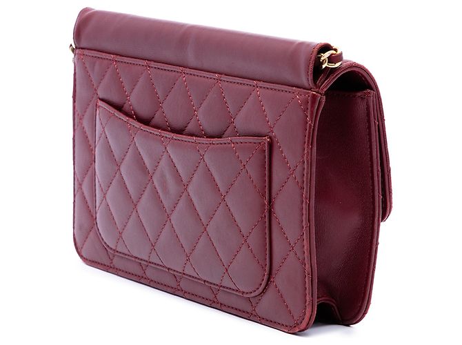 Chanel Medium Quilted Lambskin Crossing Times Flap Crossbody Bag rot - Ansicht 2