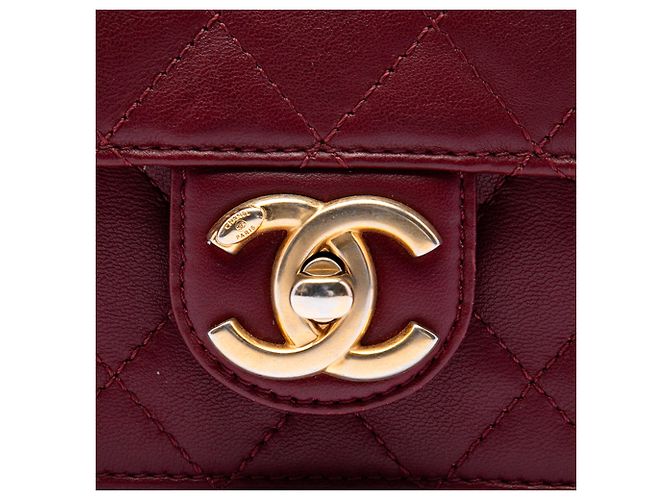 Chanel Medium Quilted Lambskin Crossing Times Flap Crossbody Bag rot - Ansicht 5