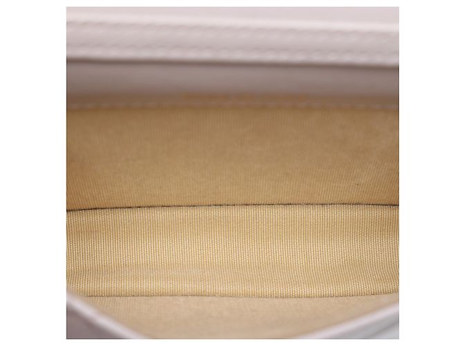 Clutch Chanel Mini Quilted Lambskin Pearl Crush Marrone con Catena e Tracolla - vista 4