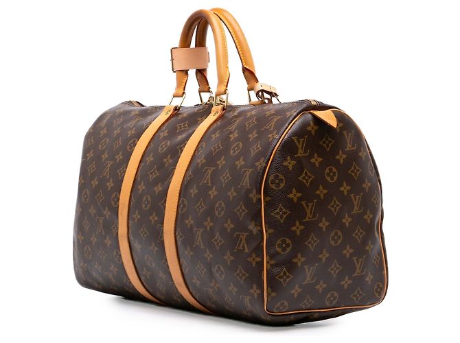 Borsa da viaggio Louis Vuitton Monogram Keepall 45 Marrone - vista 2