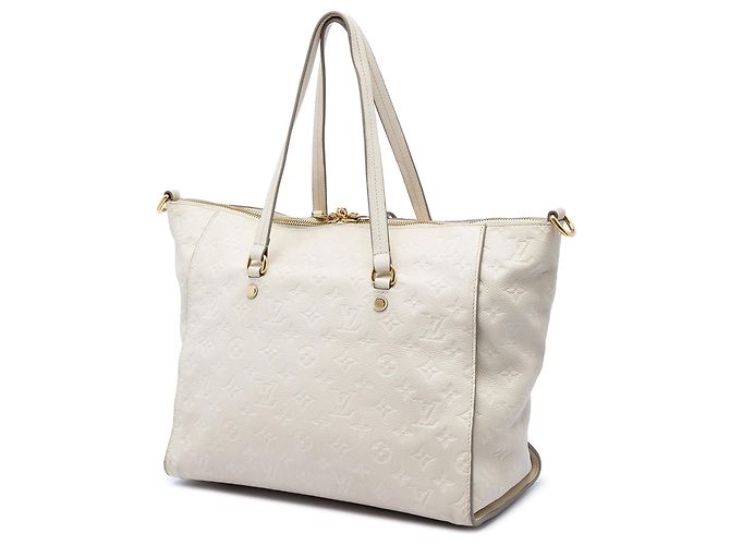 Borsa Satchel Louis Vuitton Monogram Empreinte Lumineuse PM Beige - vista 2
