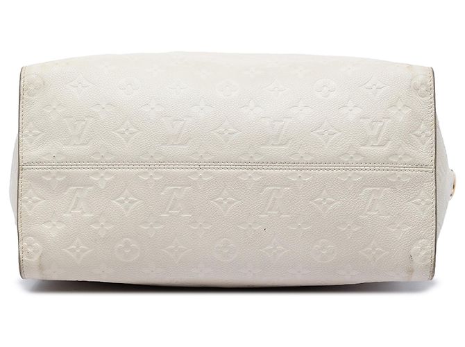Borsa Satchel Louis Vuitton Monogram Empreinte Lumineuse PM Beige - vista 3