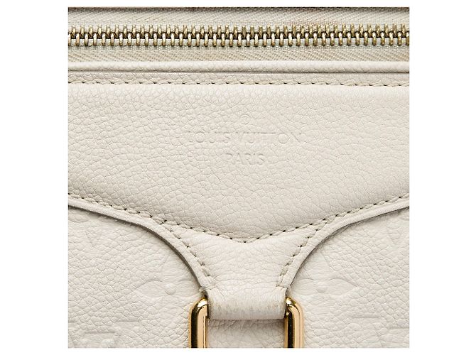 Borsa Satchel Louis Vuitton Monogram Empreinte Lumineuse PM Beige - vista 4